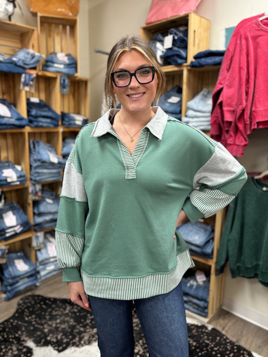 The Striped Escape Top