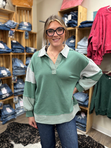 The Striped Escape Top