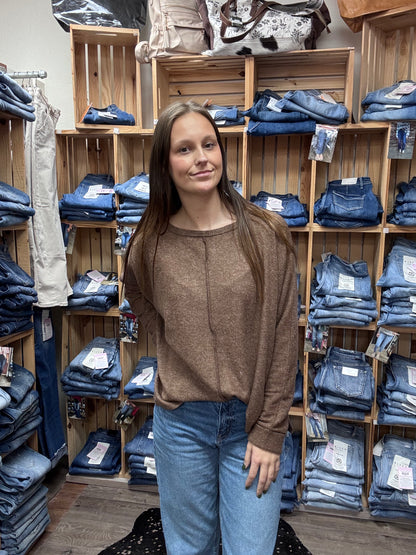 Ribbed Dolman Sweater