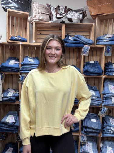 Lemon Drop Luxe Sweatshirt