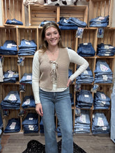 Load image into Gallery viewer, Tie Front Sweater Vest