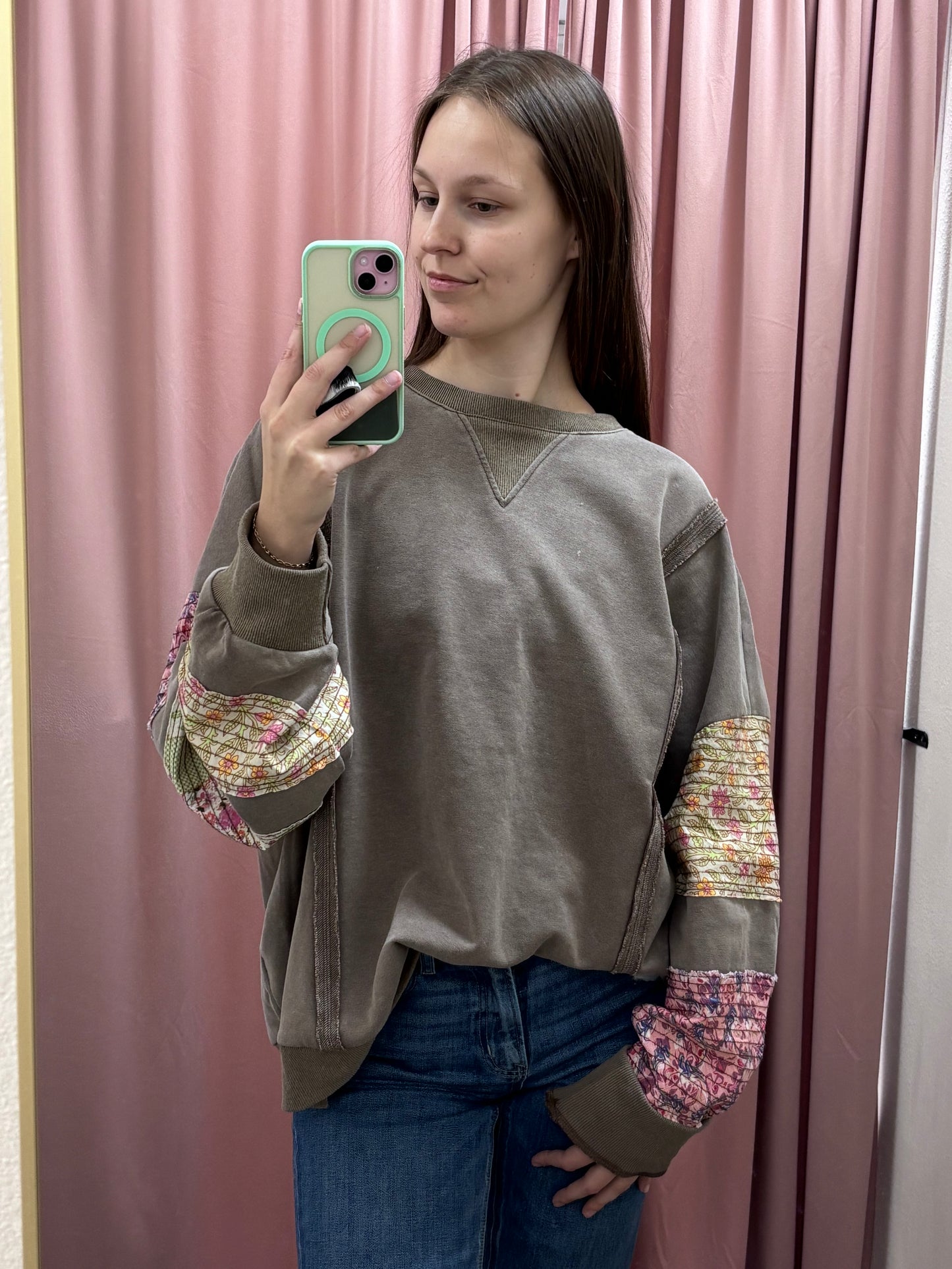 Mocha Blossom Pullover