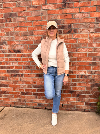 Mock Neck Long Sleeve Top