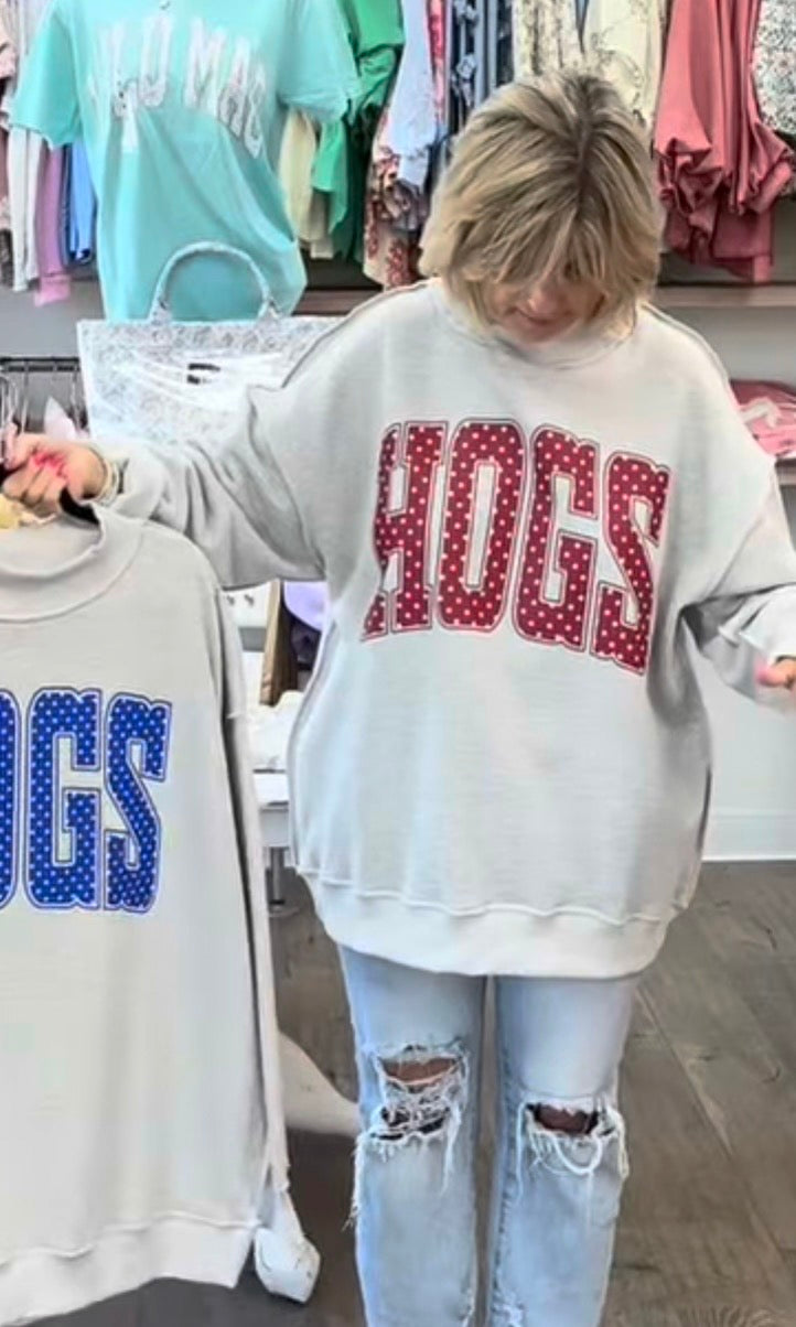 Custom Mascot Polka Dot Mockneck Sweatshirt Preorder