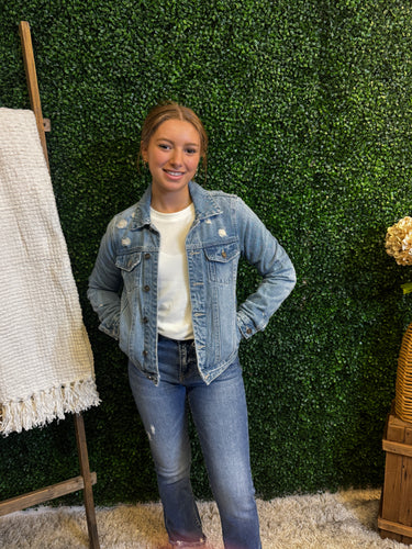Distressed Denim Jacket