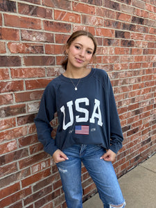 USA Graphic Long Sleeve Top