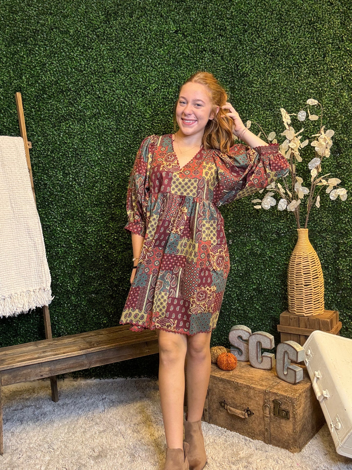 Harvest Patchwork Dress