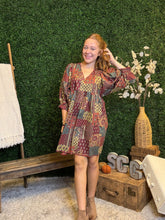 Load image into Gallery viewer, Harvest Patchwork Dress