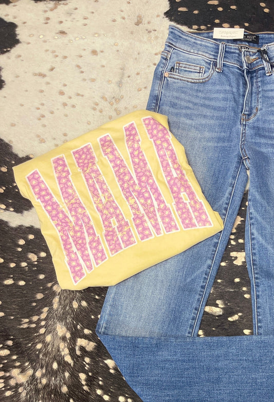 Butter Leopard Mama Tee