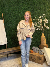 Load image into Gallery viewer, Corduroy Babydoll Button Up Jacket