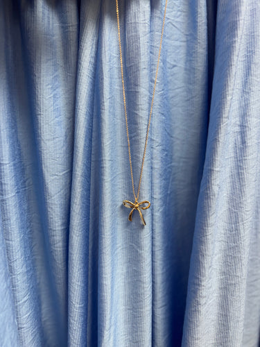 Perfect Bow Pendant Necklace