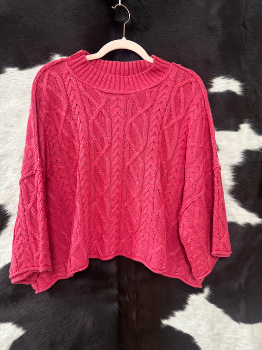 Cozy Days Cable Knit Sweater