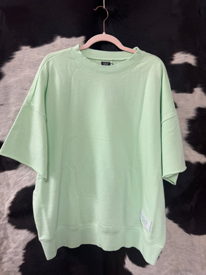 Lulu Mac Short Sleeve Terry Cloth Top