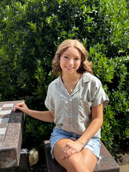 Tencel Button Up Top