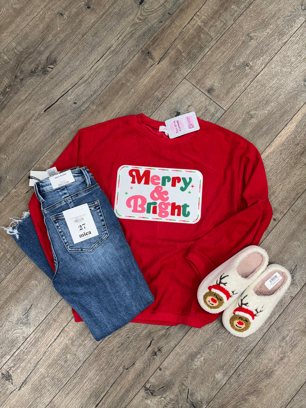 Ribbed Christmas Sweatshirts