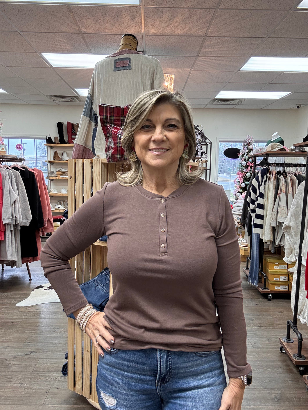 Basic Long Sleeve Henley