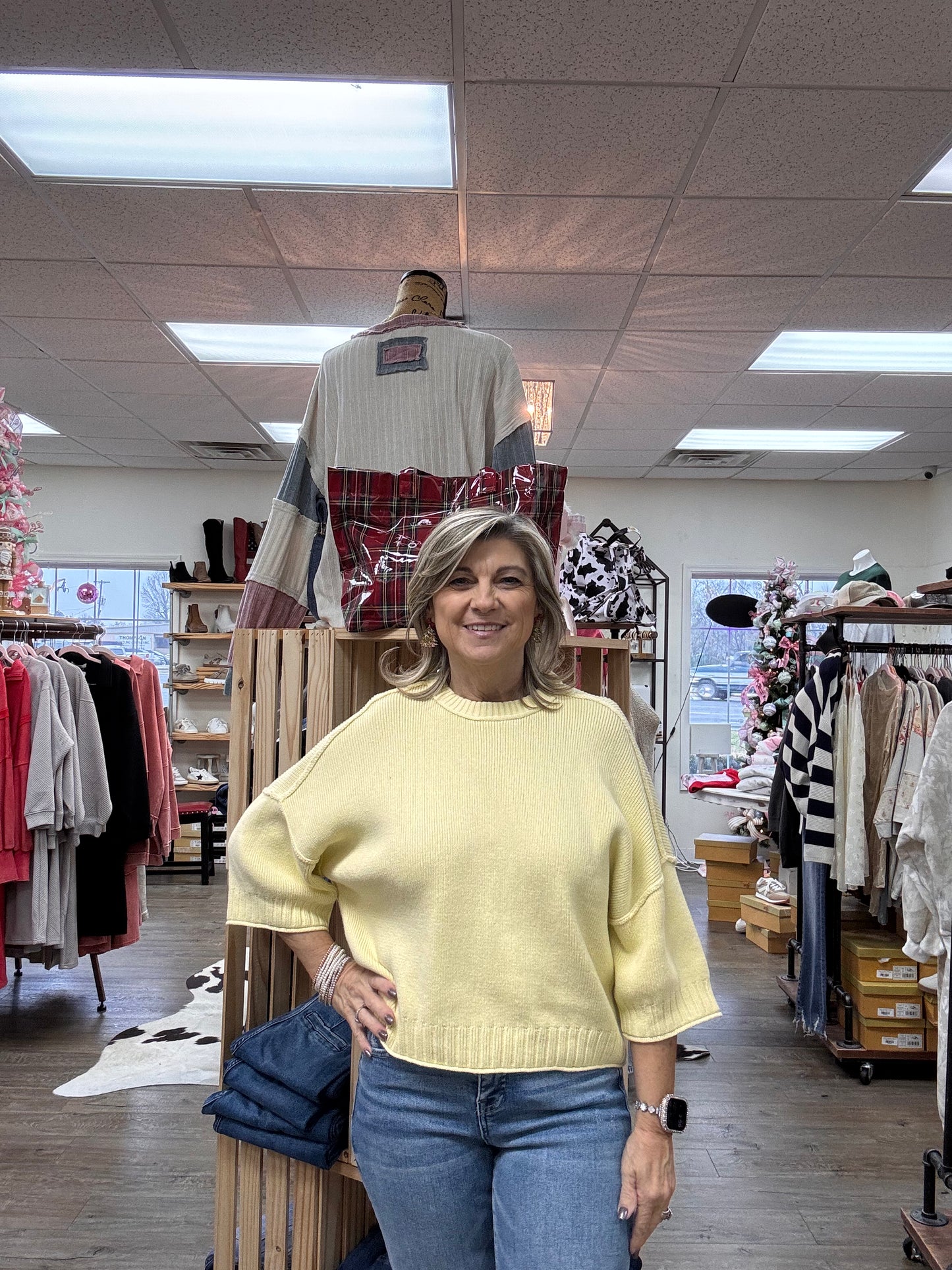 All Mine Short Sleeve Sweater Top