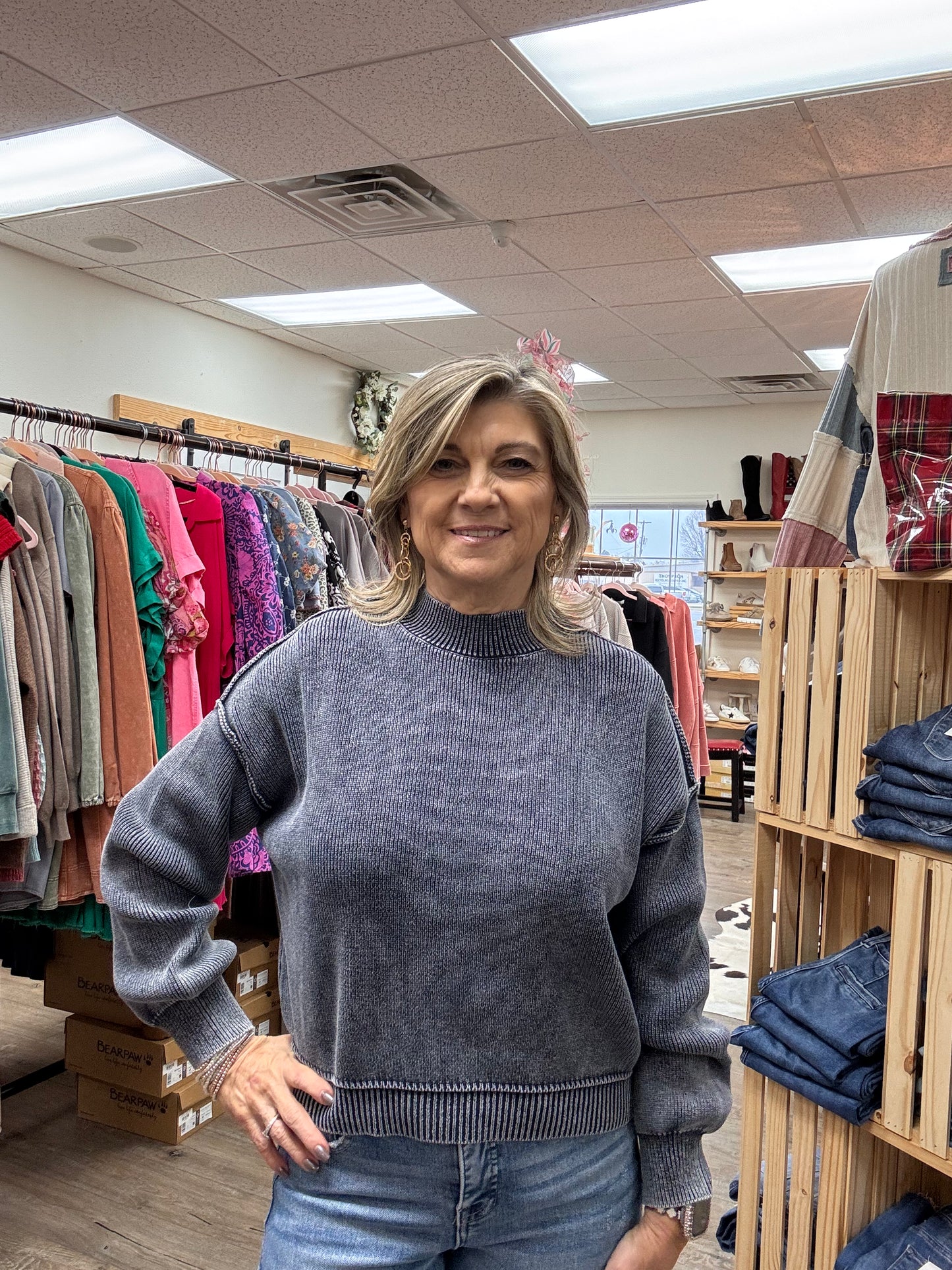 Hearthside Mock Neck Sweater