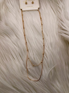 Dainty Layered Bead Necklace