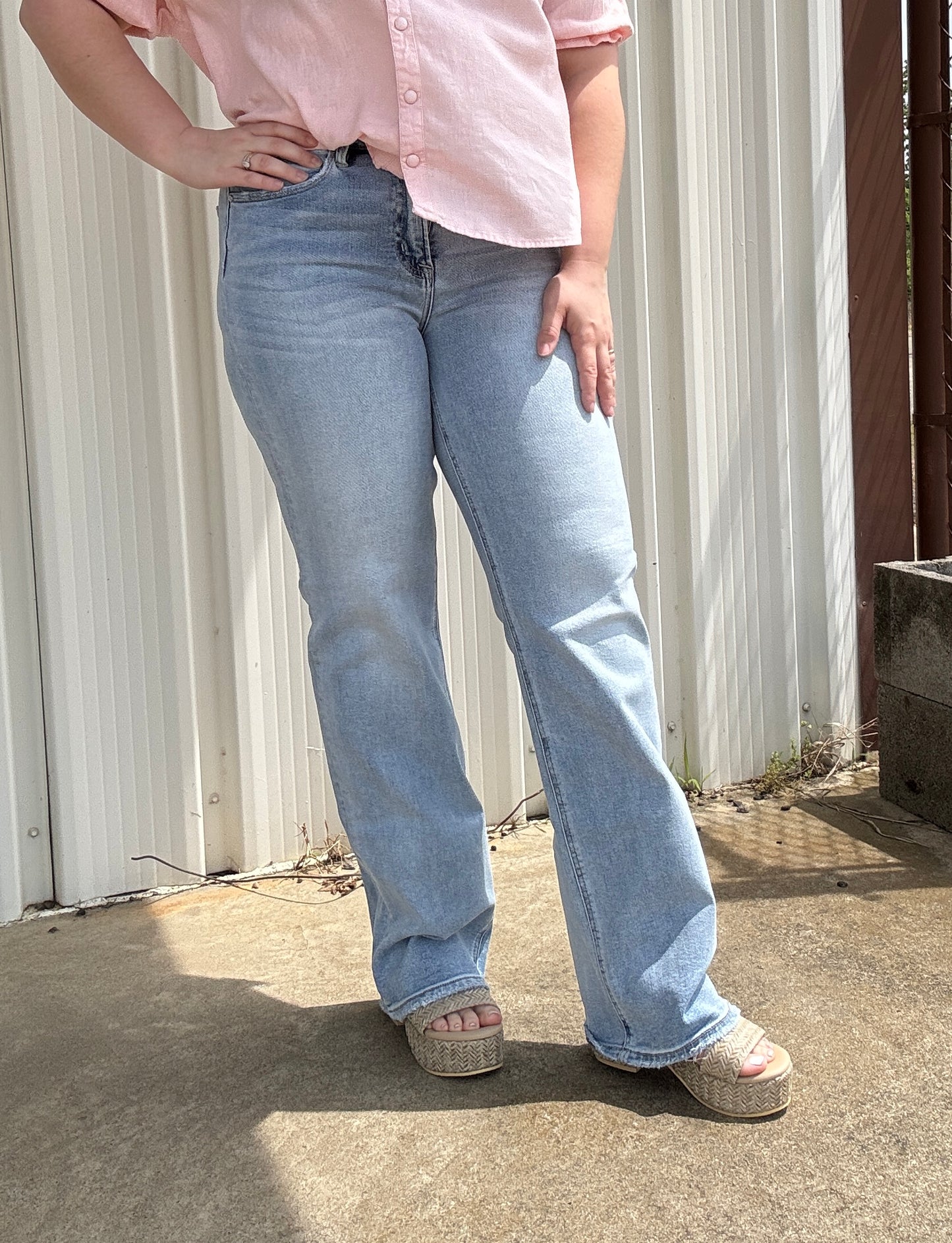 Maisie High Rise Straight Jeans