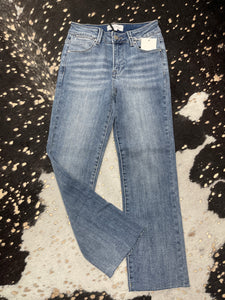 MR Raw Hem Straight Jeans