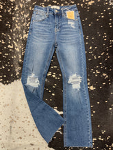 Load image into Gallery viewer, HR Knee Distressed Ankle Jeans