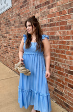 Load image into Gallery viewer, Carley Ruffle Detail Midi Dress