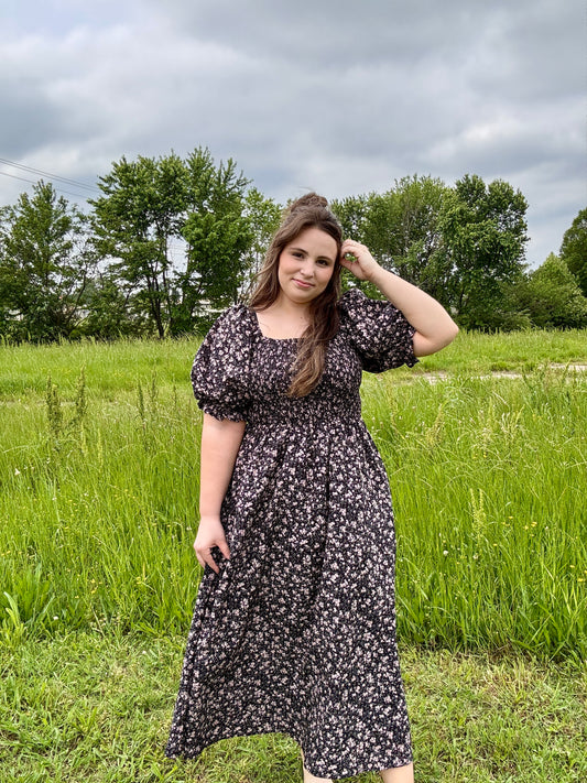 Pleasantly Printed Floral Midi Dress