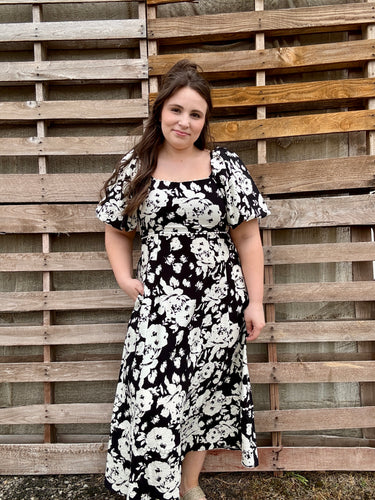 Just For You Floral Midi Dress