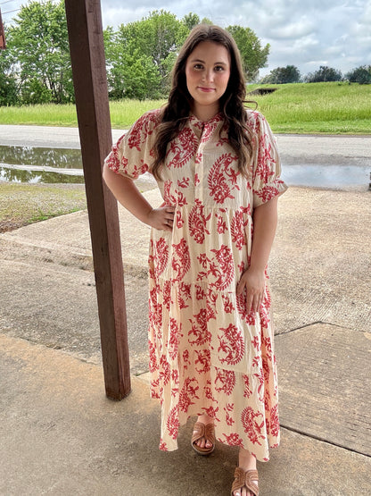 Ruth Printed Tiered Maxi Dress