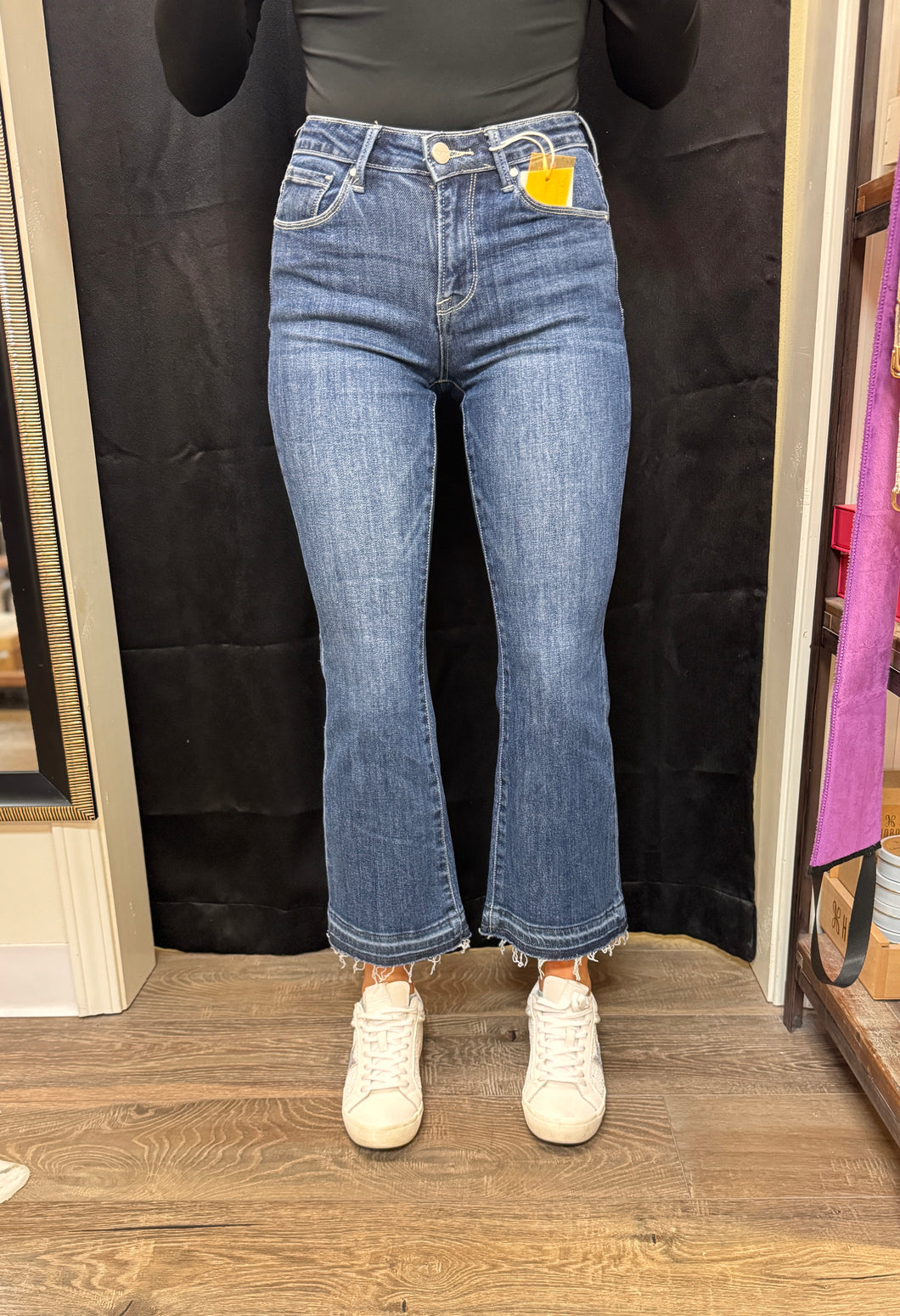 Dk HR Cropped Flare Jeans
