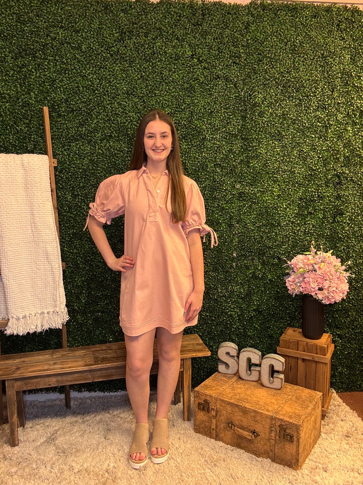 Pink Promise Denim Dress
