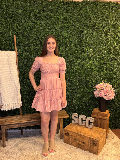 So Sweet Square Neck Mini Dress