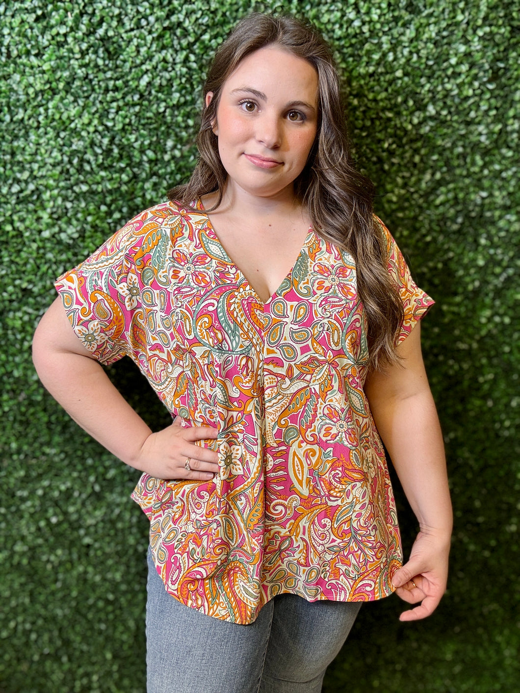 Paisley Promise Printed Top