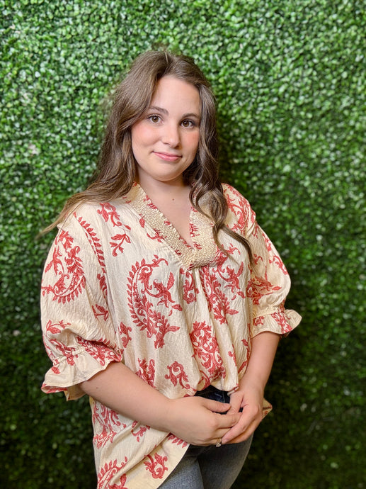 Ruth Printed Top