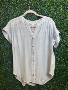 Boardwalk Pinstripe Button Down Top