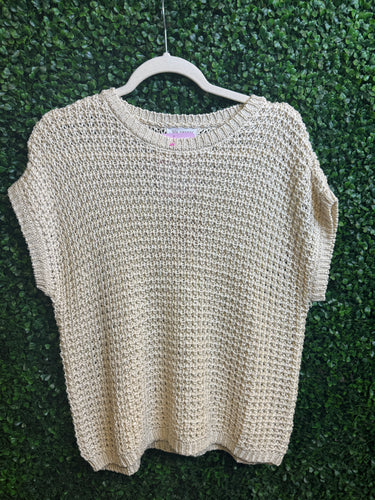 Sunwoven Crochet Top