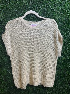 Sunwoven Crochet Top