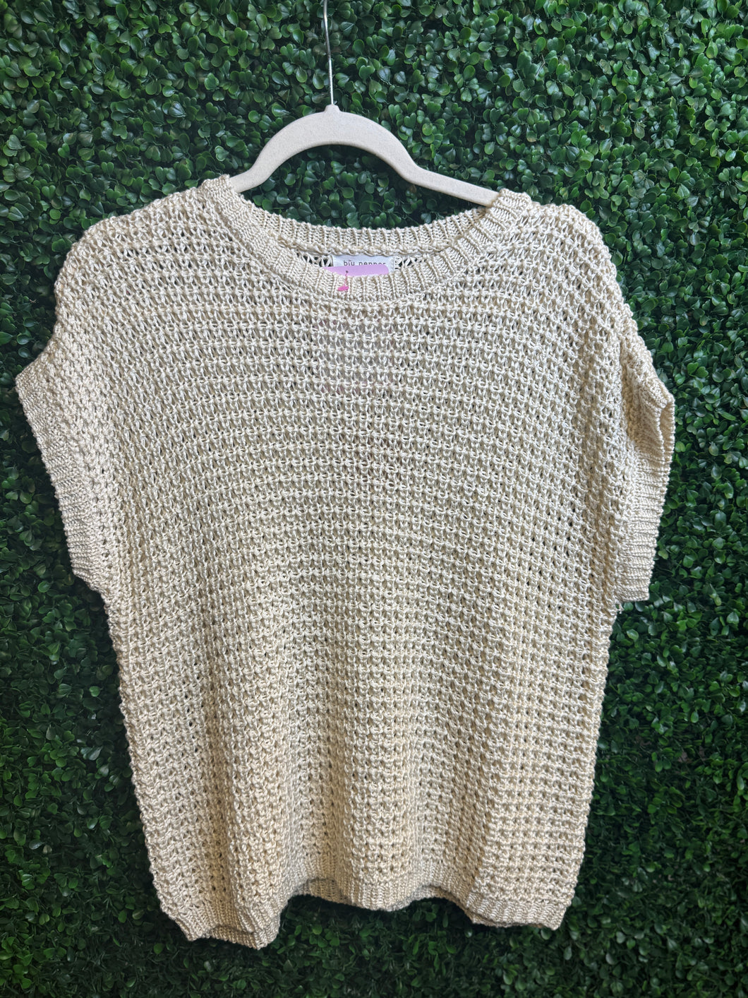 Sunwoven Crochet Top