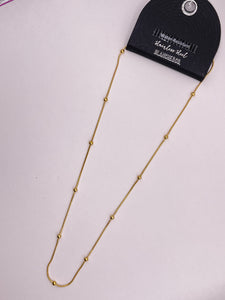 Elegant Beaded Gold Necklace