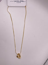 Load image into Gallery viewer, Intertwined Gold Knot Necklace