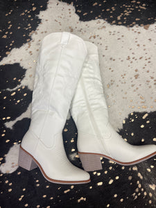 Made For You White Boots