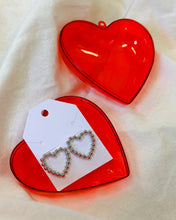 Load image into Gallery viewer, Textured Heart Earrings