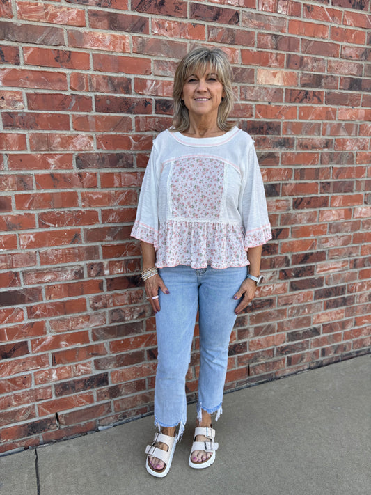 Flower Flutter Top