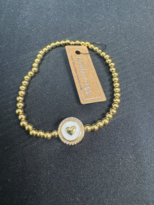 Heart of Gold Stretch Bracelet