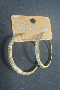 Brightside Rhinestone Hoops