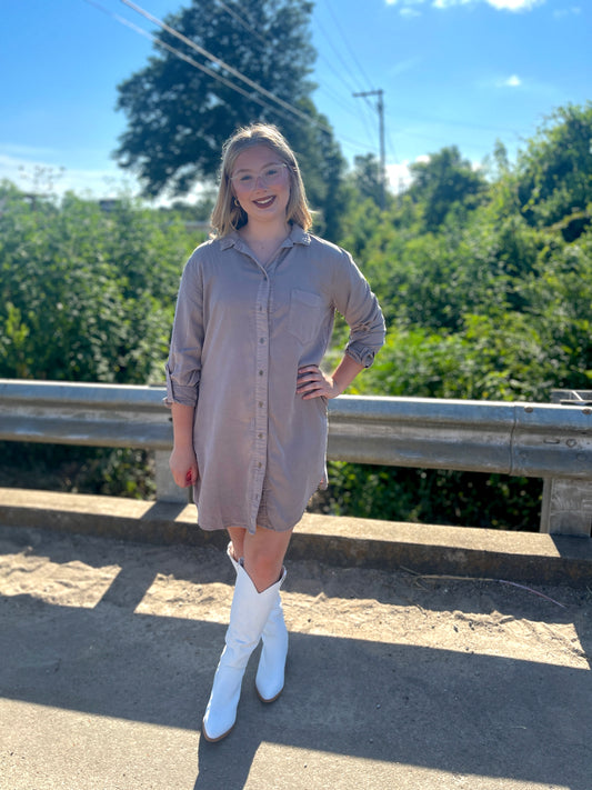 Effortless Button Up Dress