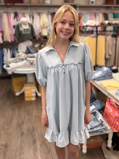 Ruffled Charm Babydoll Dress