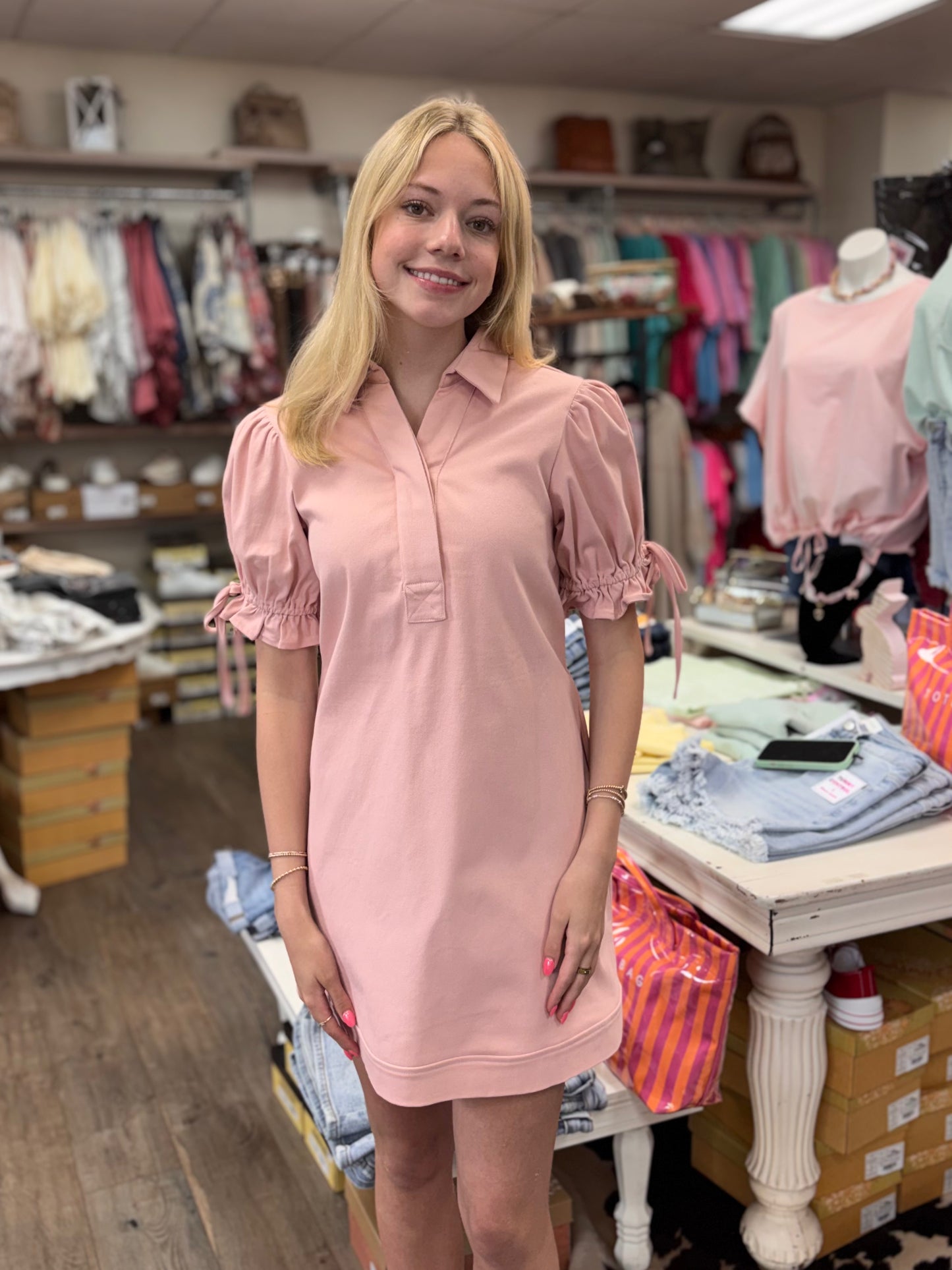 Pink Promise Denim Dress