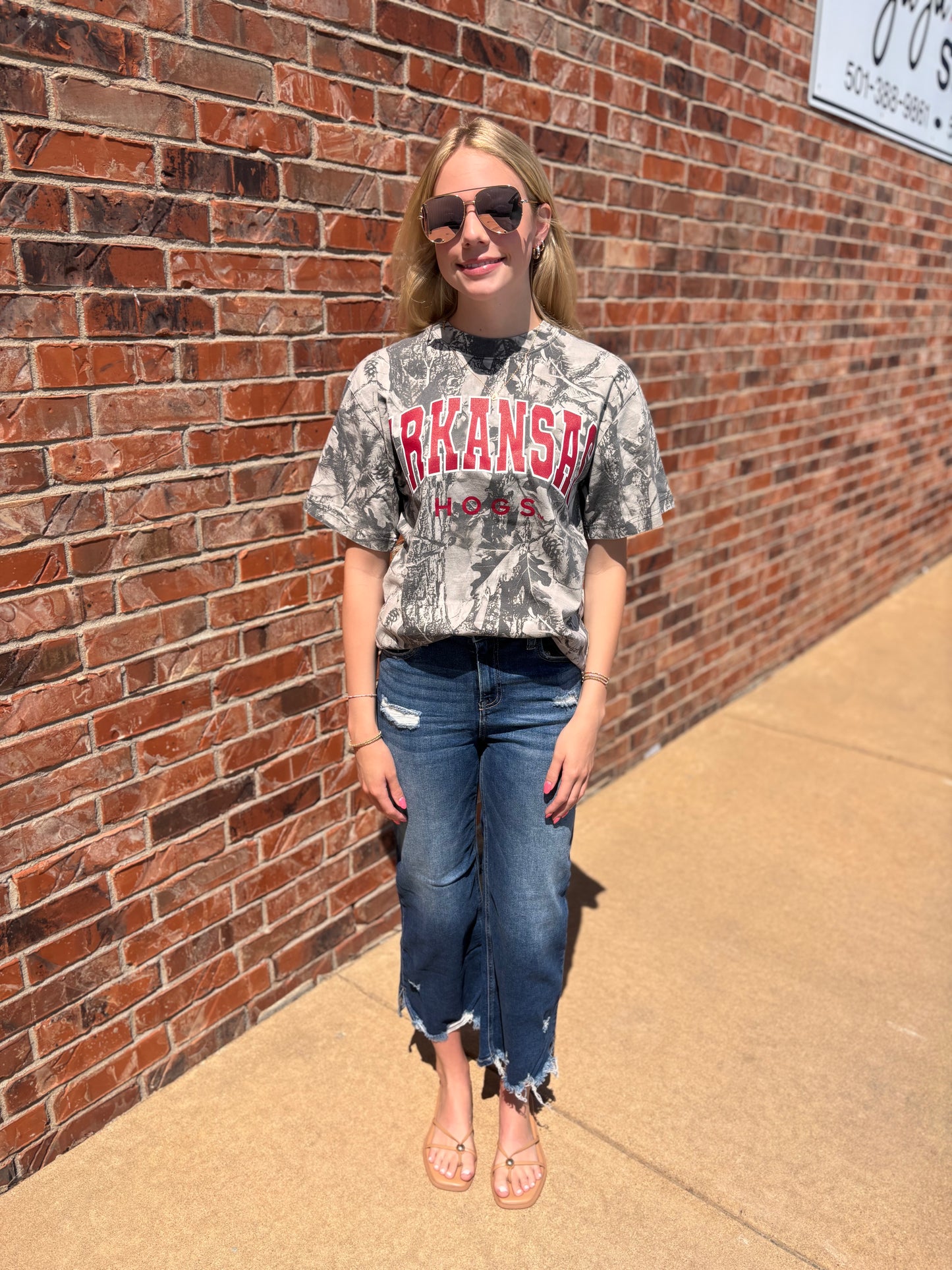 Arkansas Razorback Camo Tee